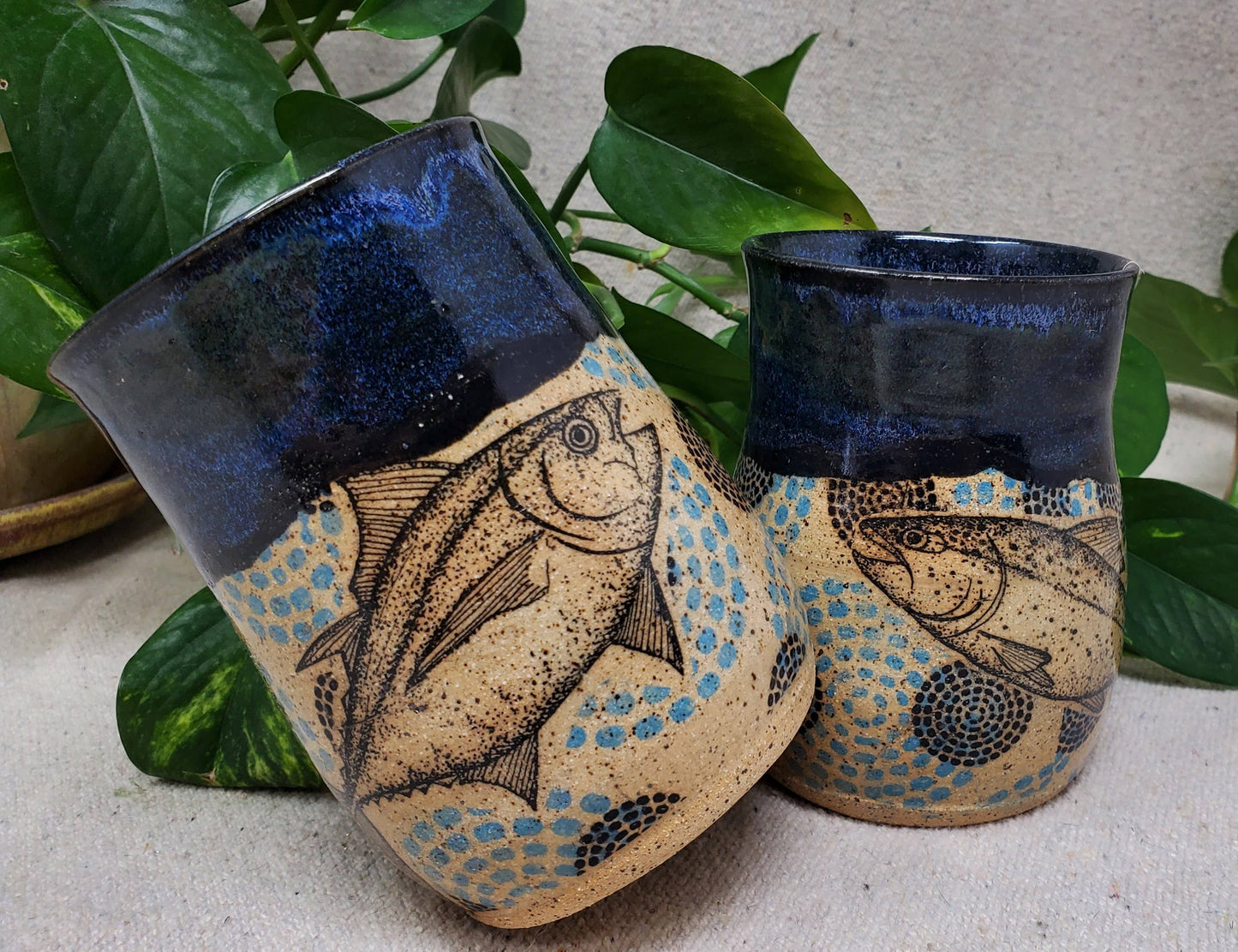Dot Matrix Fish Cup