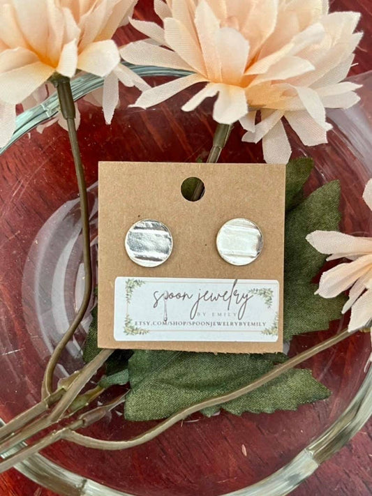 Silverware Stud Earrings