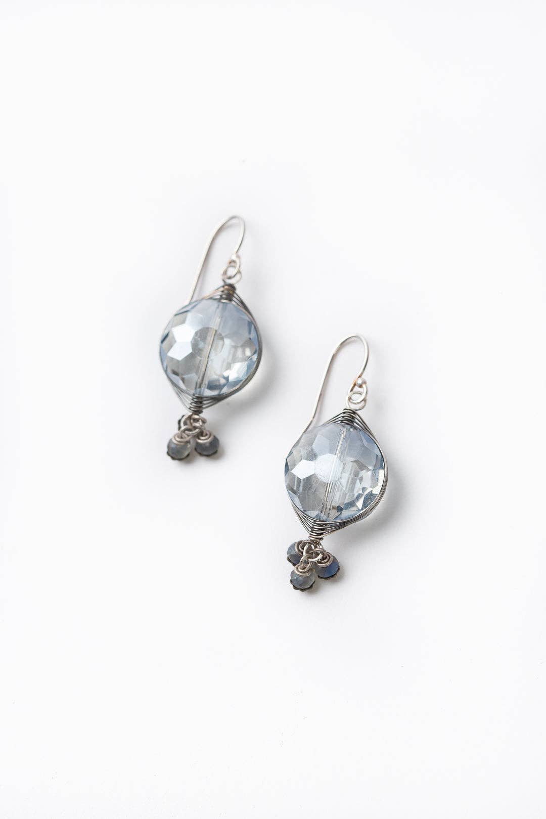 Claridad Crystals Herringbone Earrings