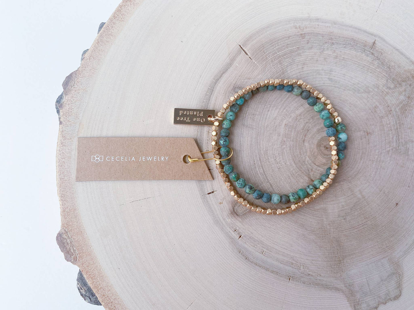 Gemstone Double Wrap Bracelet