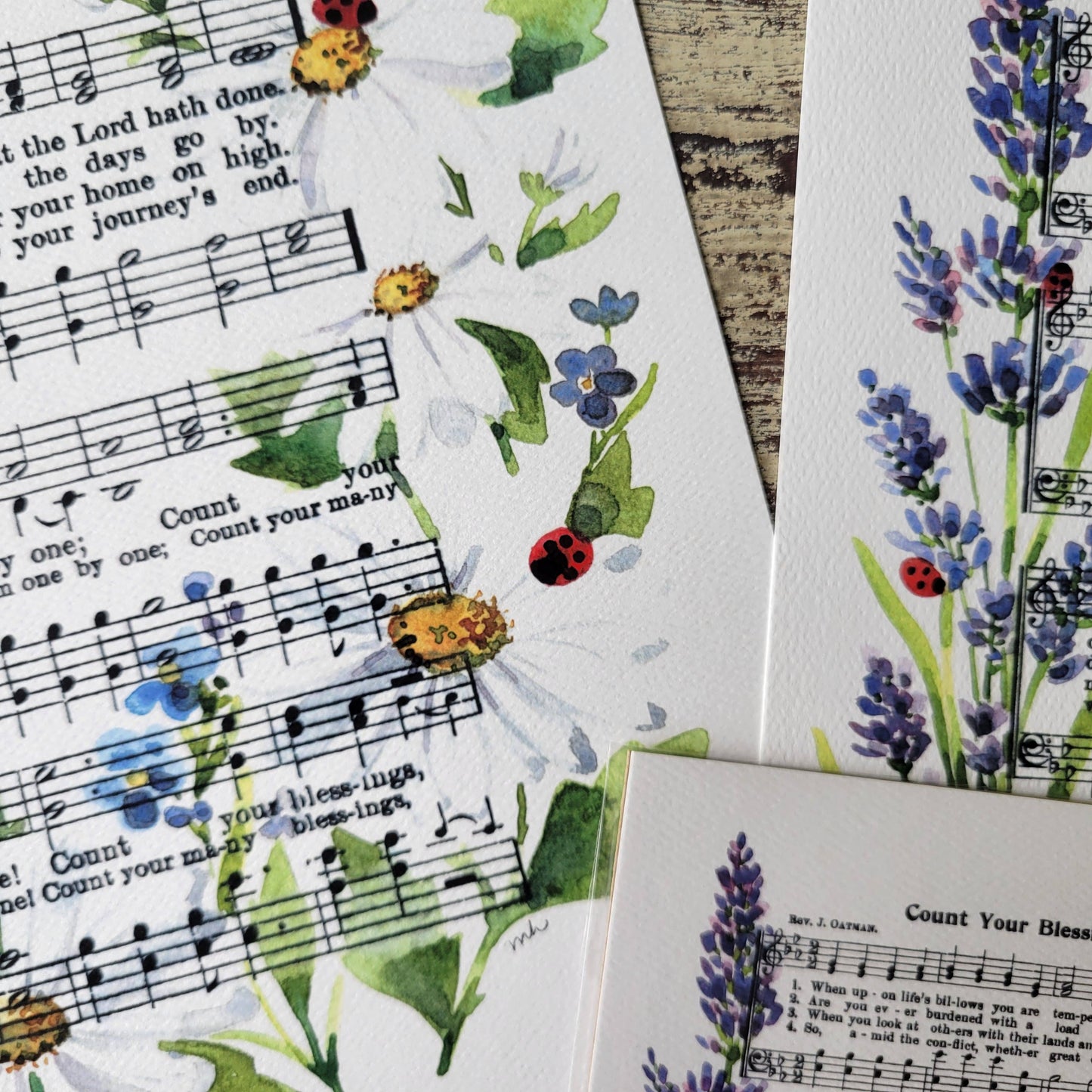 "Count Your Blessings" Hymn Art Print