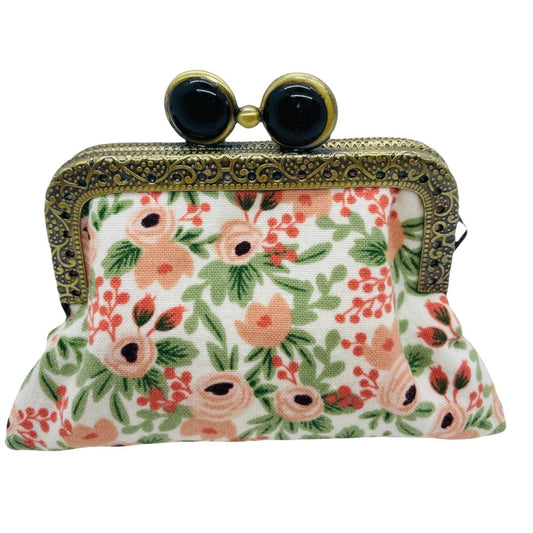 Mini Clutch Coin Purse - Blush Blossom