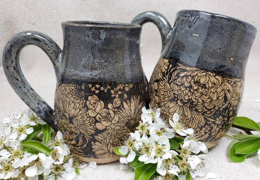 Flower Garden in Snow Storm -Mug