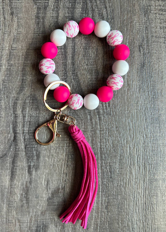 October Breast Cancer Awareness Keychain
