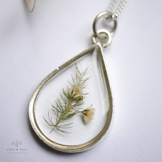 Botanical Large Teardrop Necklace