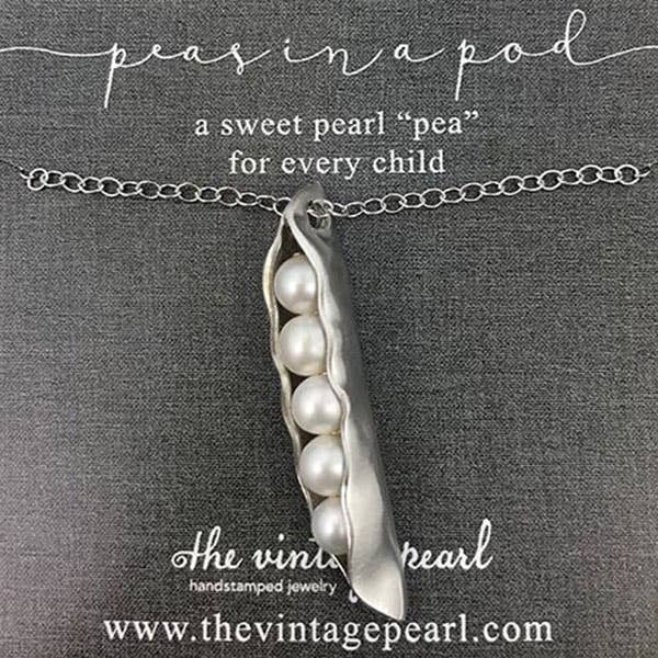 Sweet Peas in a Pod Necklace (1-7 pearls)