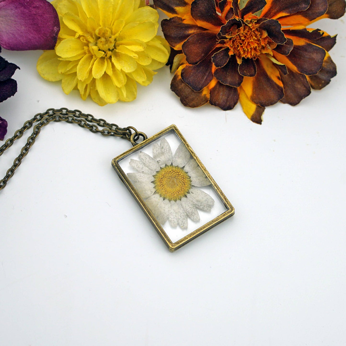 April Birth Flower Necklace