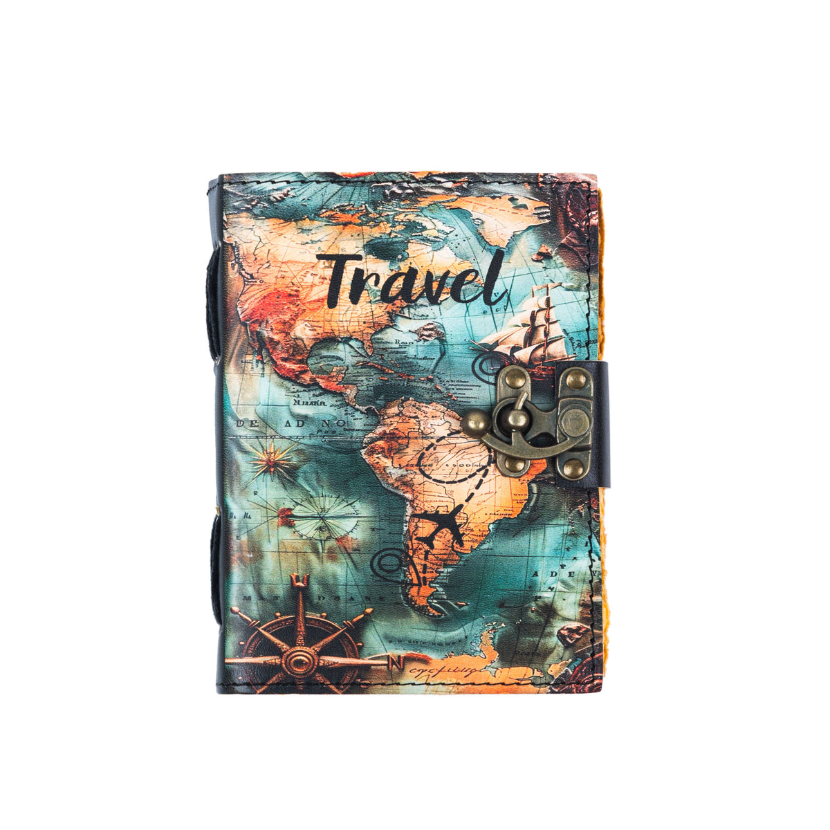 Vintage Leather Journal for Travel Lovers