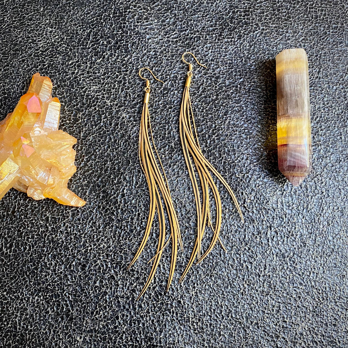 Mini Feather Earrings