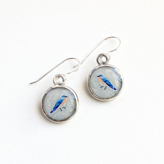 Bluebird Silver Earring