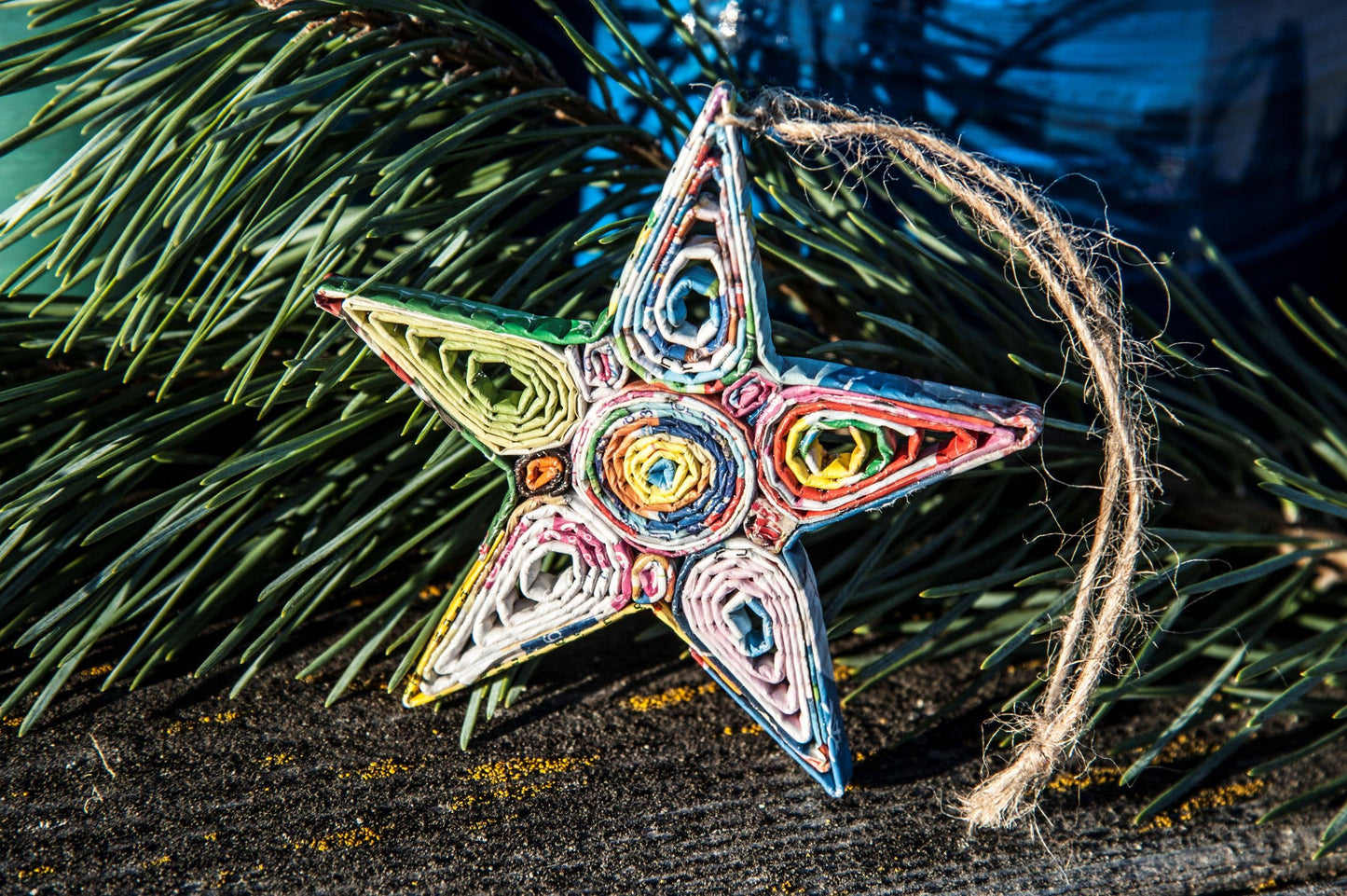 Star Holiday Ornament - Recycled Paper