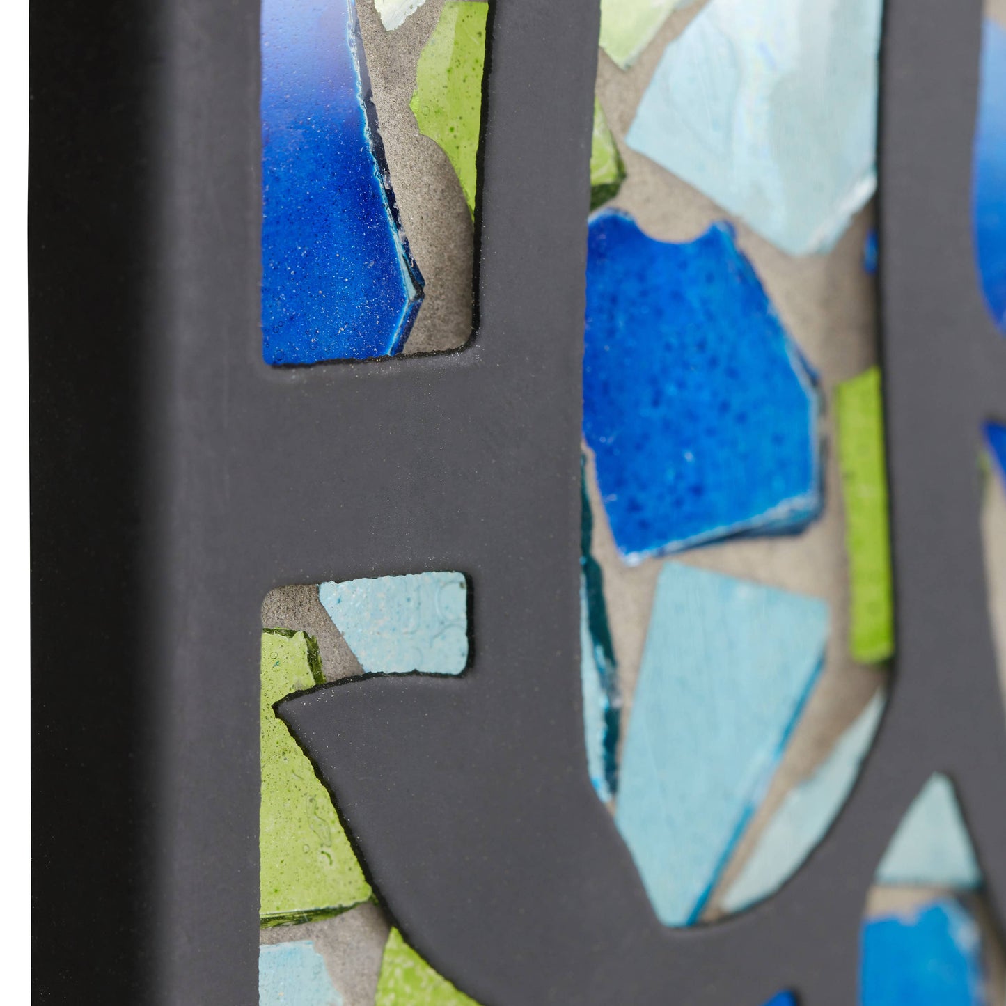 12"W Love Birds Mosaic Stained Glass Window Panel