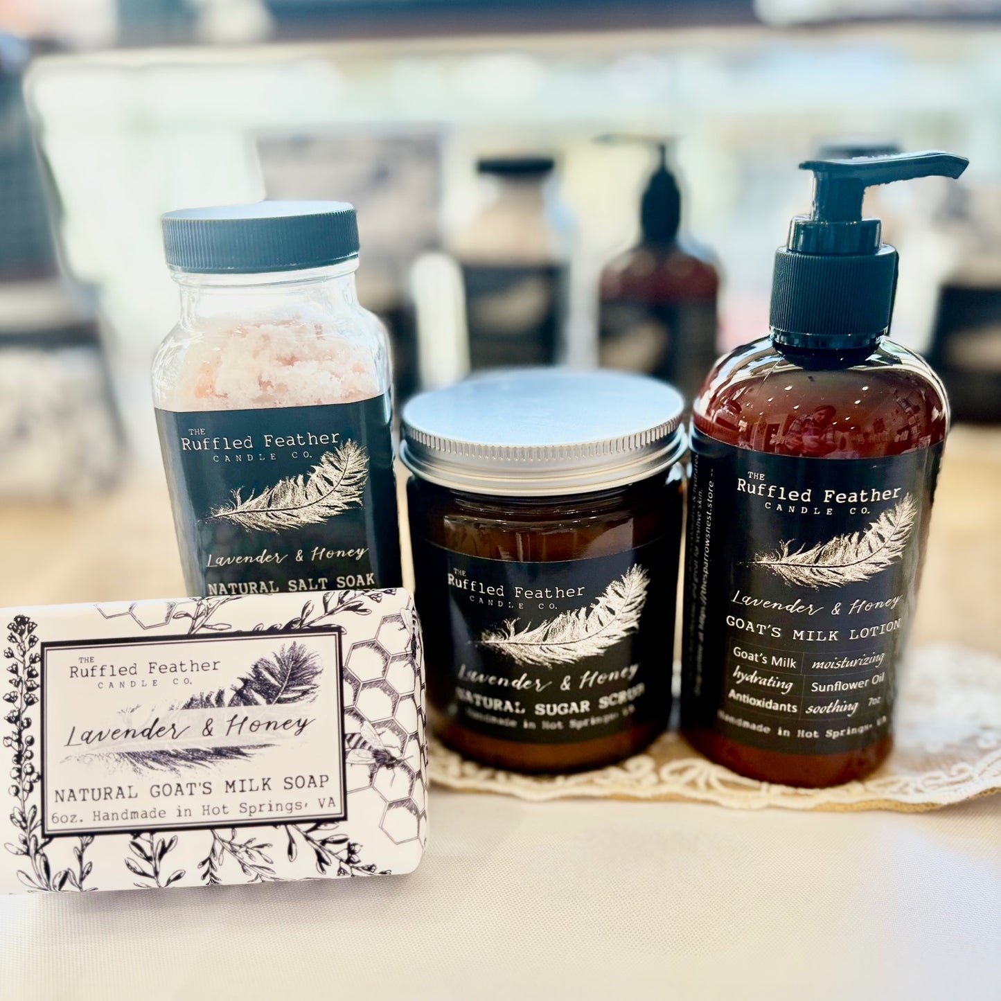 Ruffled Feather Soap