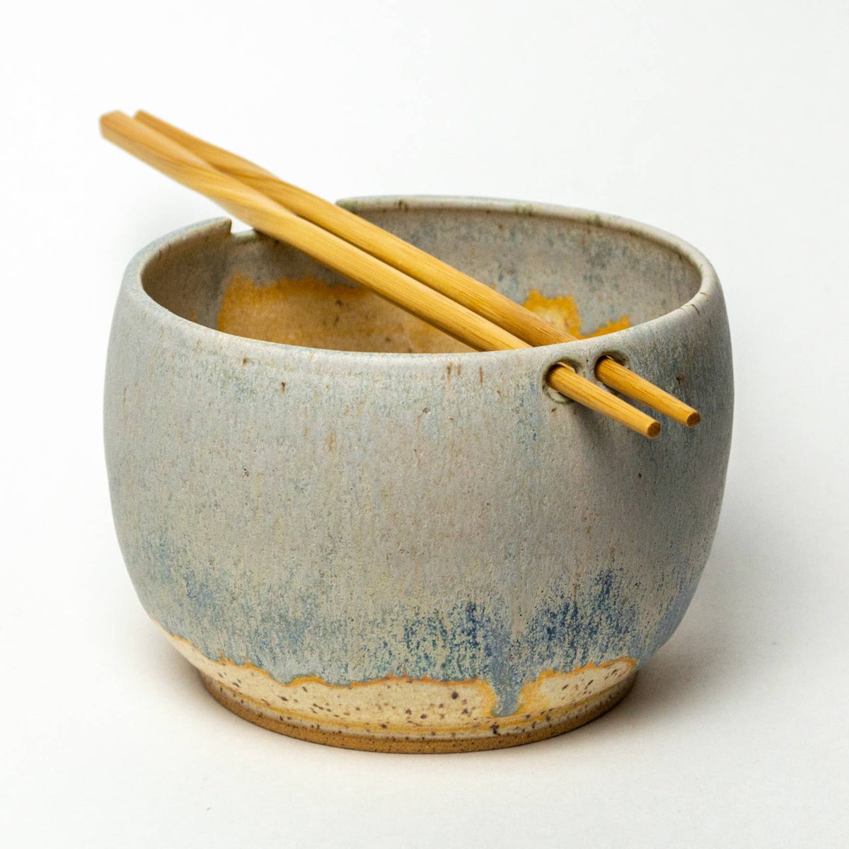 Handmade Stoneware Clay Rice/Noodle Bowl