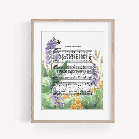 "How Firm a Foundation" Hymn Art Print