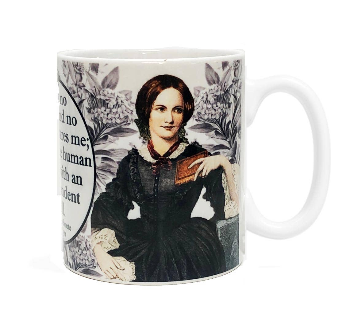 Charlotte Bronte "I am no bird" Literary Mug