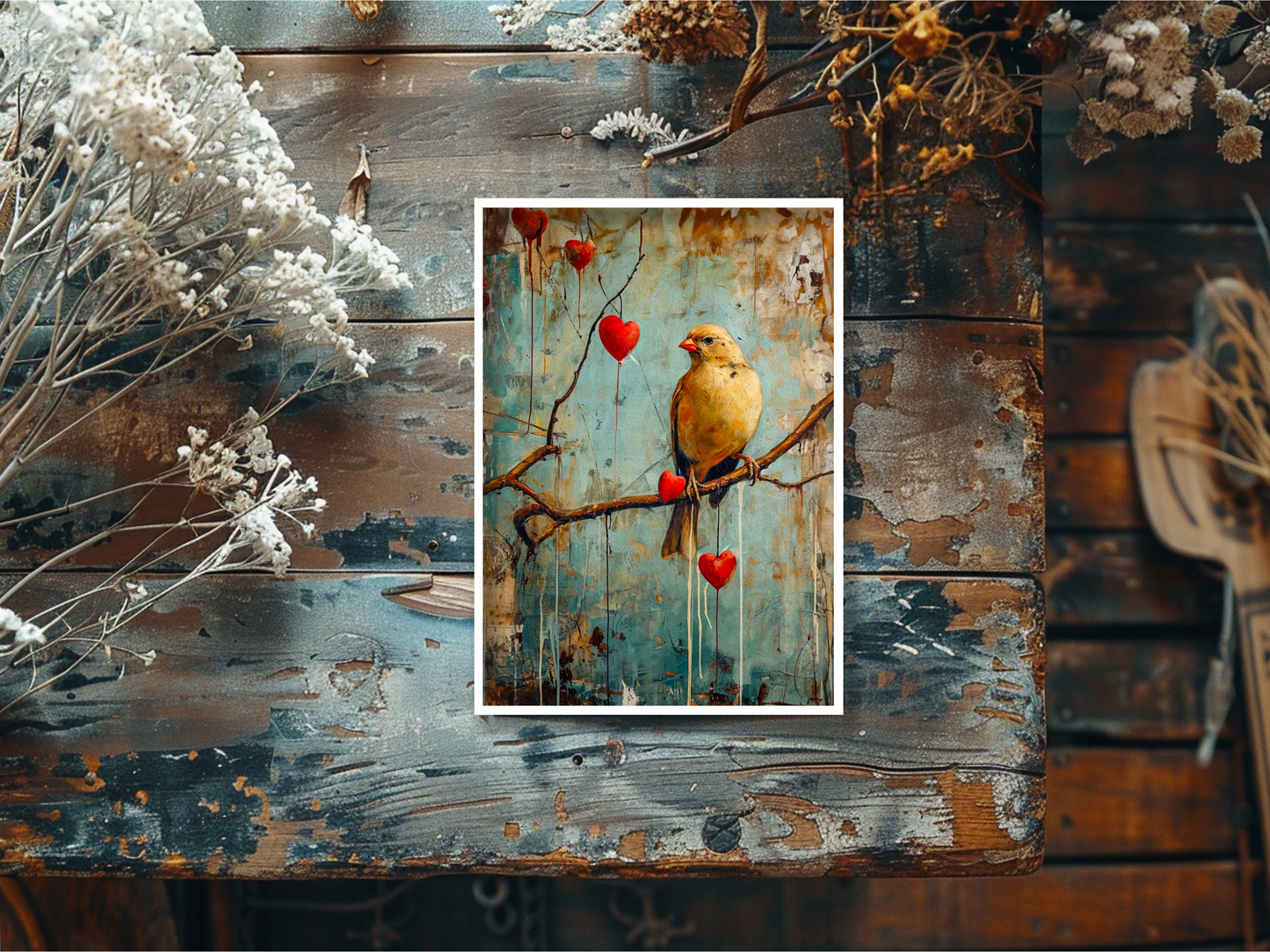 Antique Yellow Canary