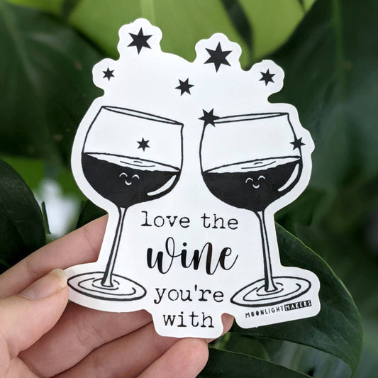 Love The Wine You're With Stickers - Set Of 12