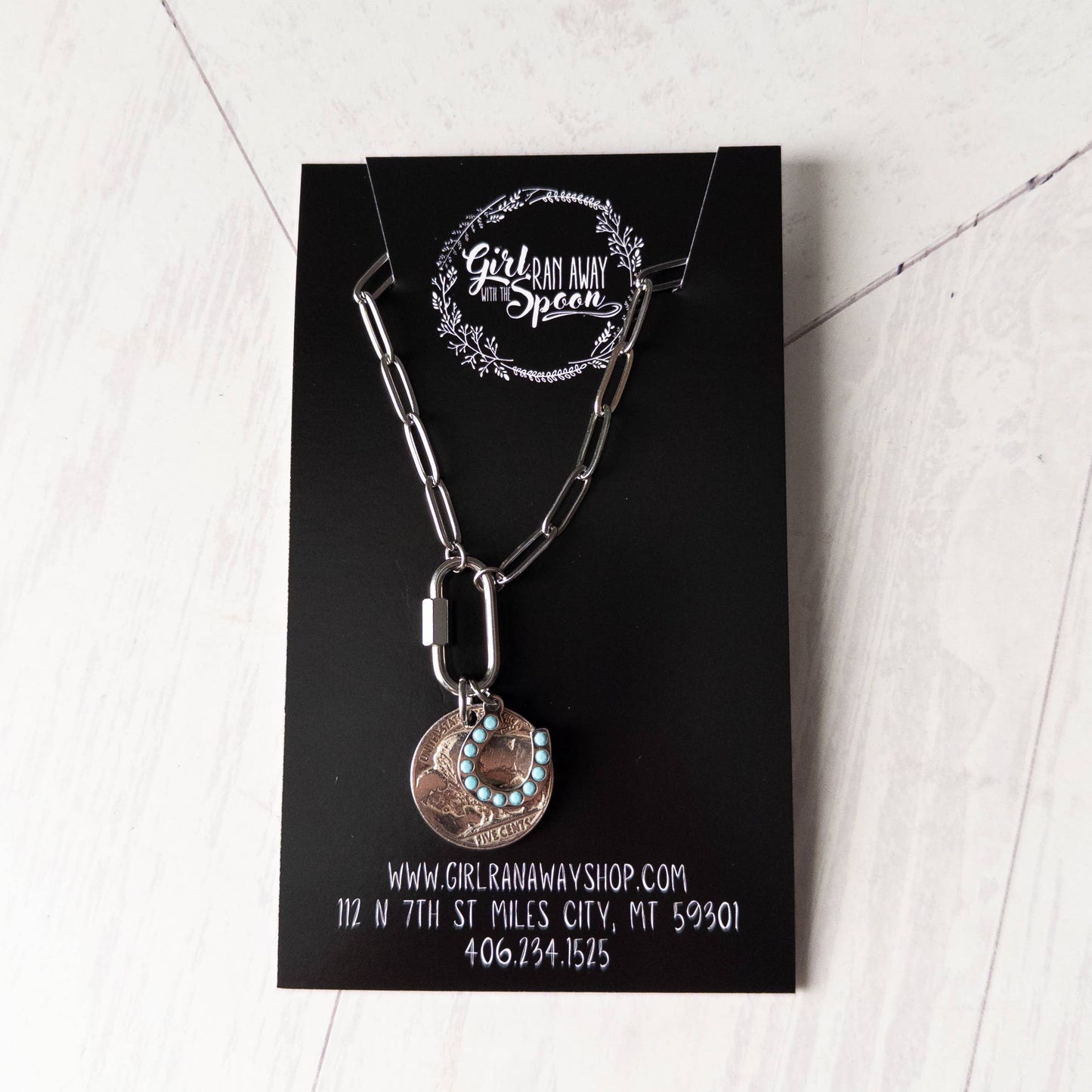 Make Your Own Luck Buffalo Nickel Necklace