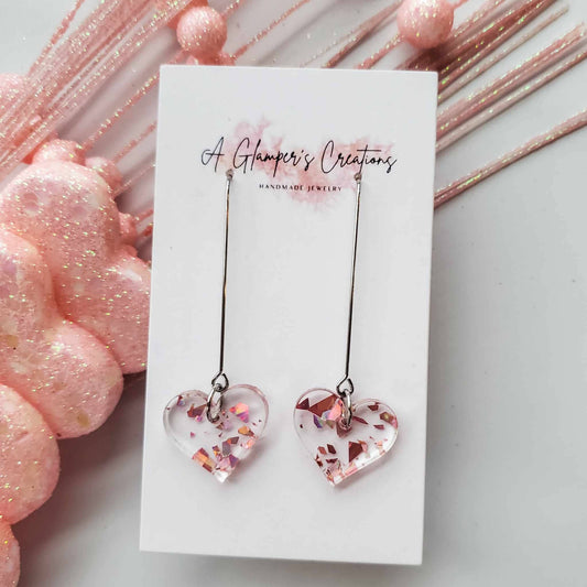 Rosegold Heart Valentine Earrings