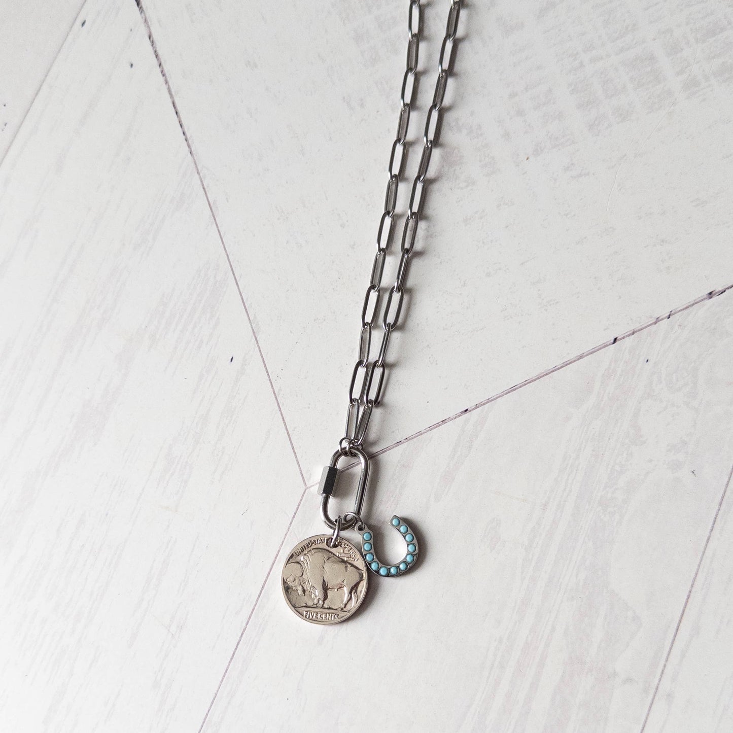 Make Your Own Luck Buffalo Nickel Necklace