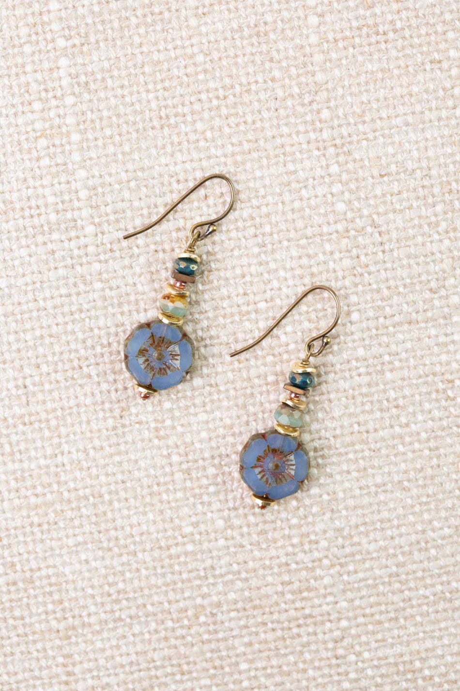 Folklore Czech Glass Simple Earrings