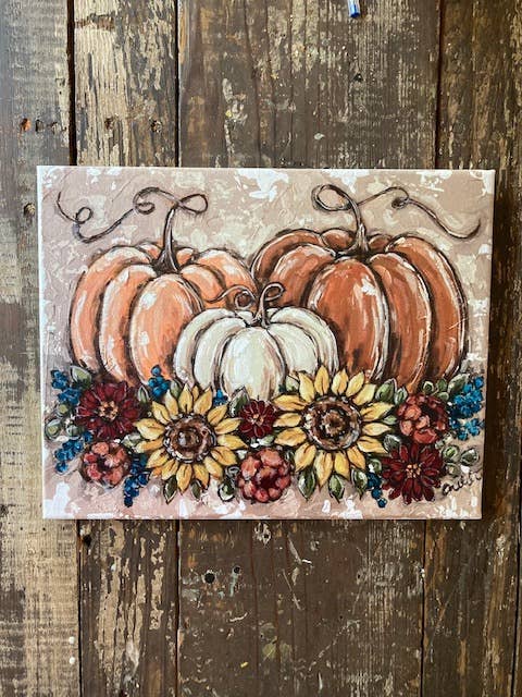Fall Harvest decor: 16x20