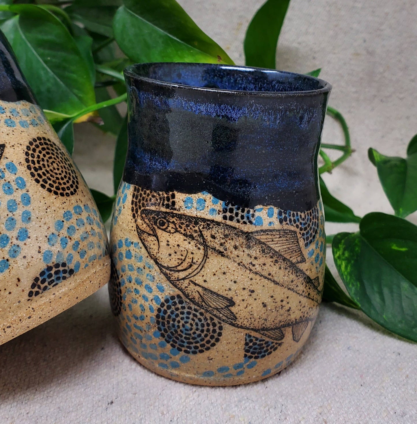 Dot Matrix Fish Cup