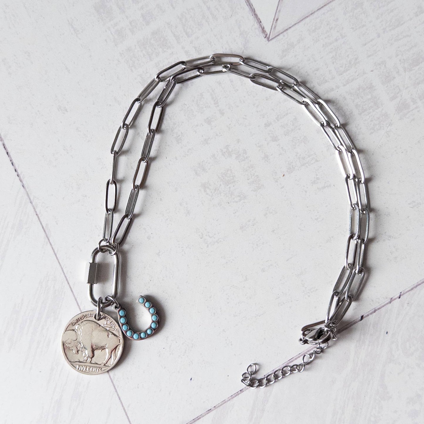 Make Your Own Luck Buffalo Nickel Necklace