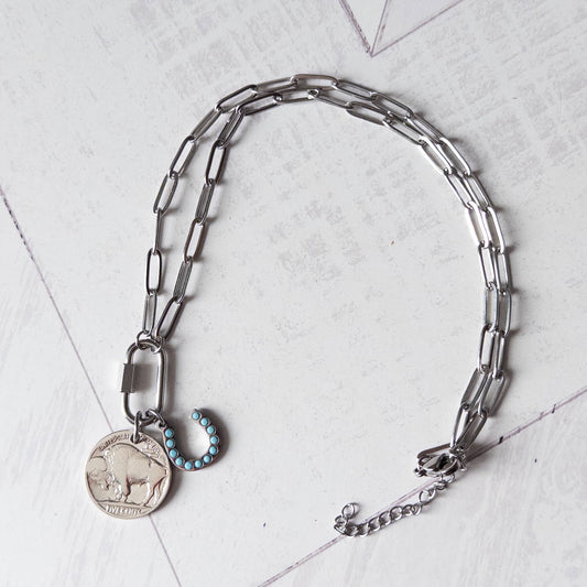 Make Your Own Luck Buffalo Nickel Necklace