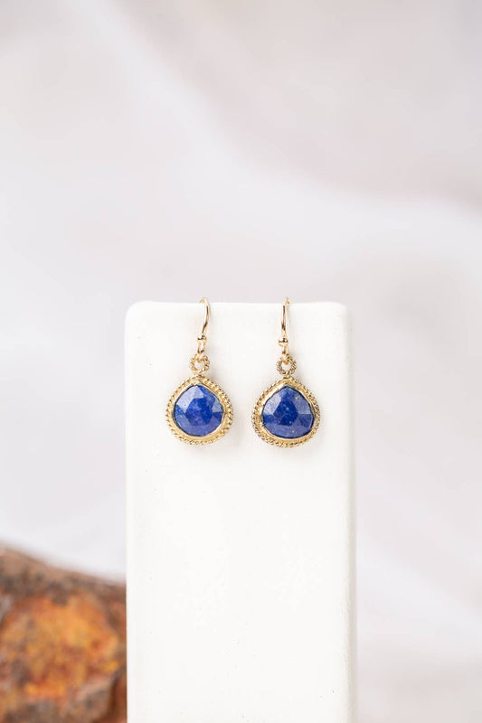 Lapis Simple Earrings