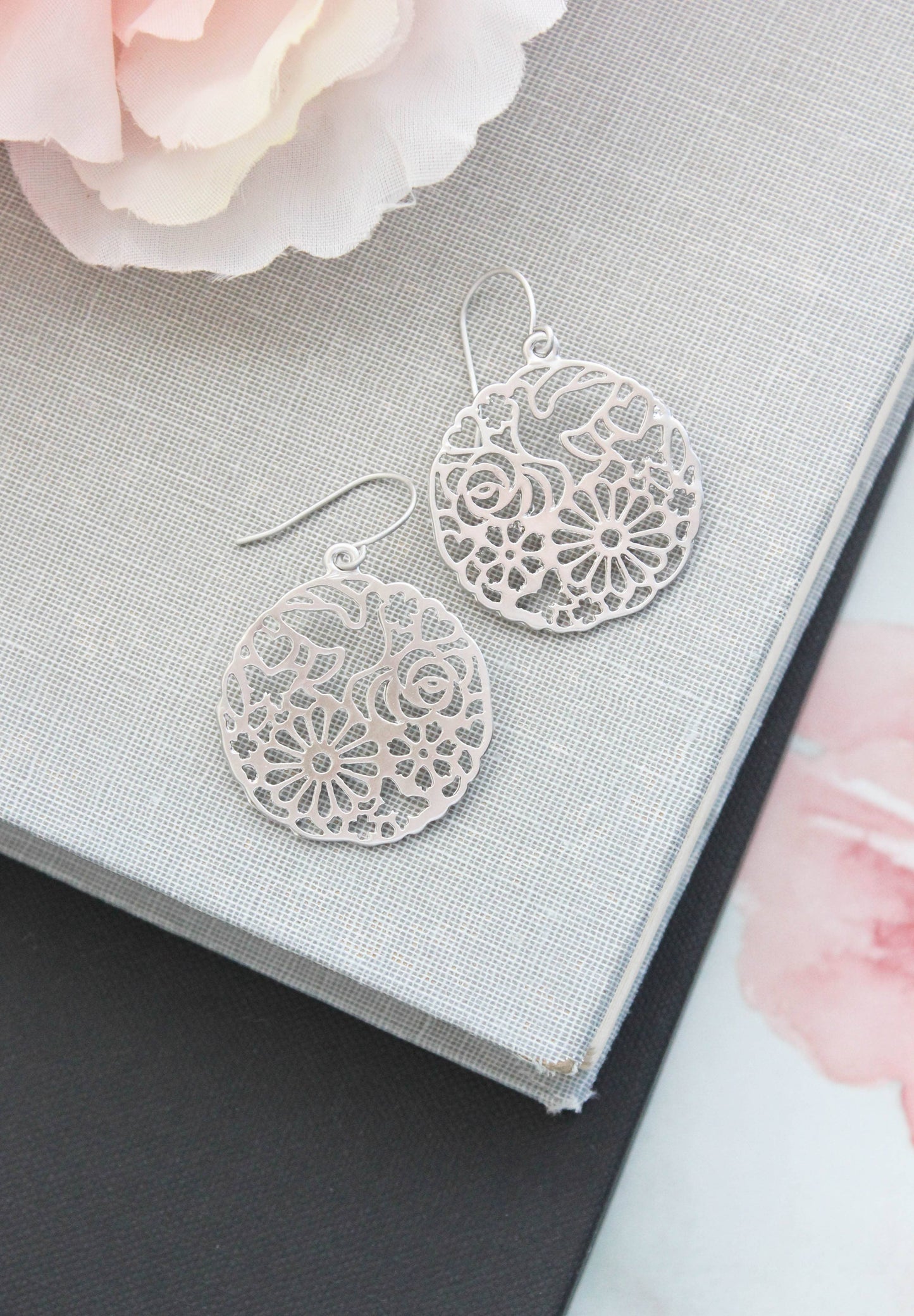 Floral Garden Filigree Earrings