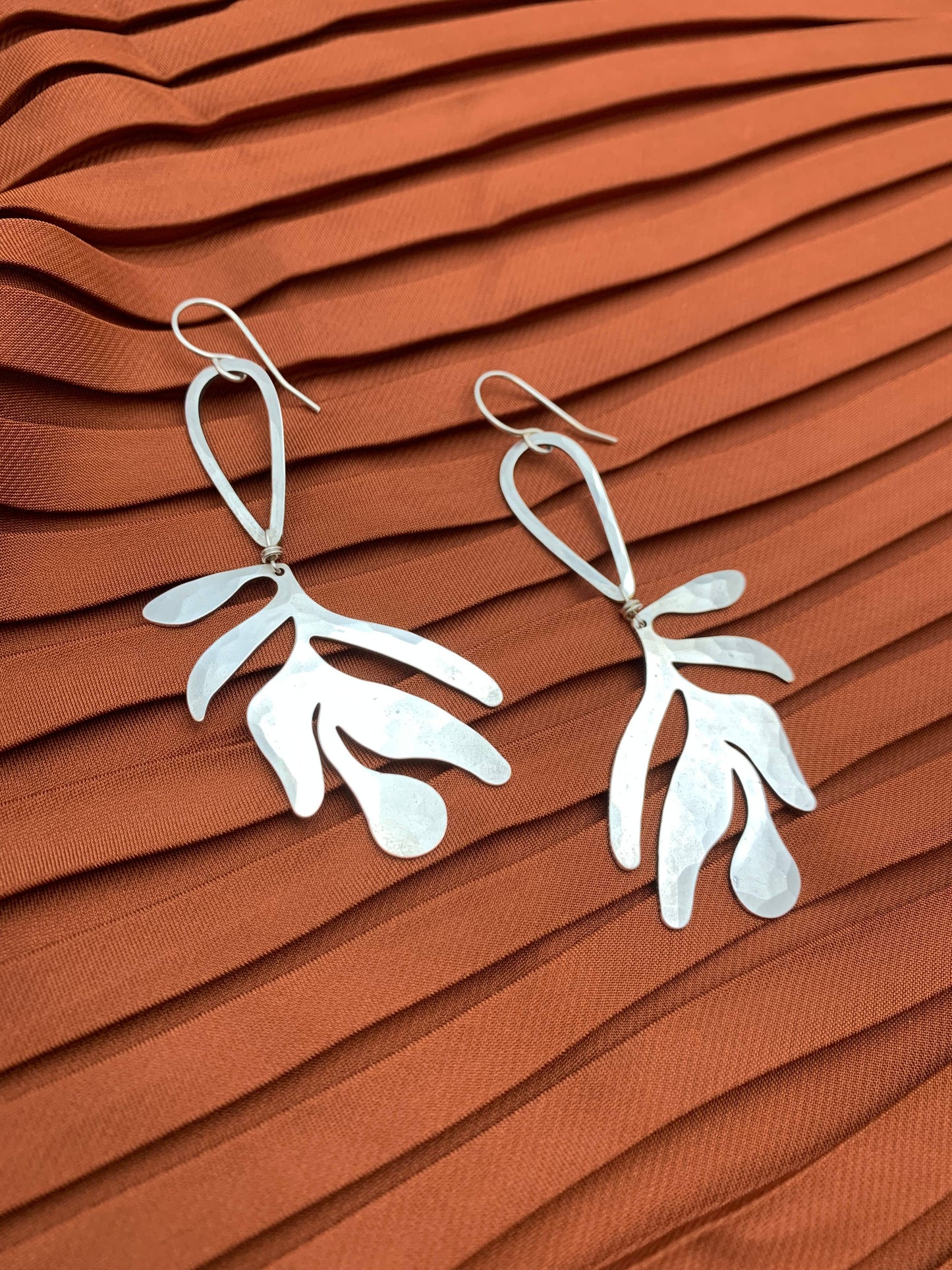 Handmade Matisse Earrings: Silver, Regular