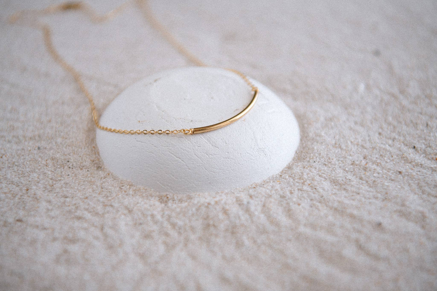 Free Your Mind Gold Filled Bar Pendant Necklaces