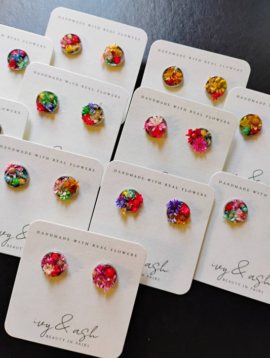 Wildflower Woman Stud Earrings