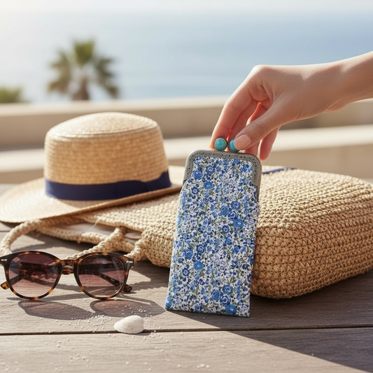 Eyeglass Case - Emma & Georgina - Blue