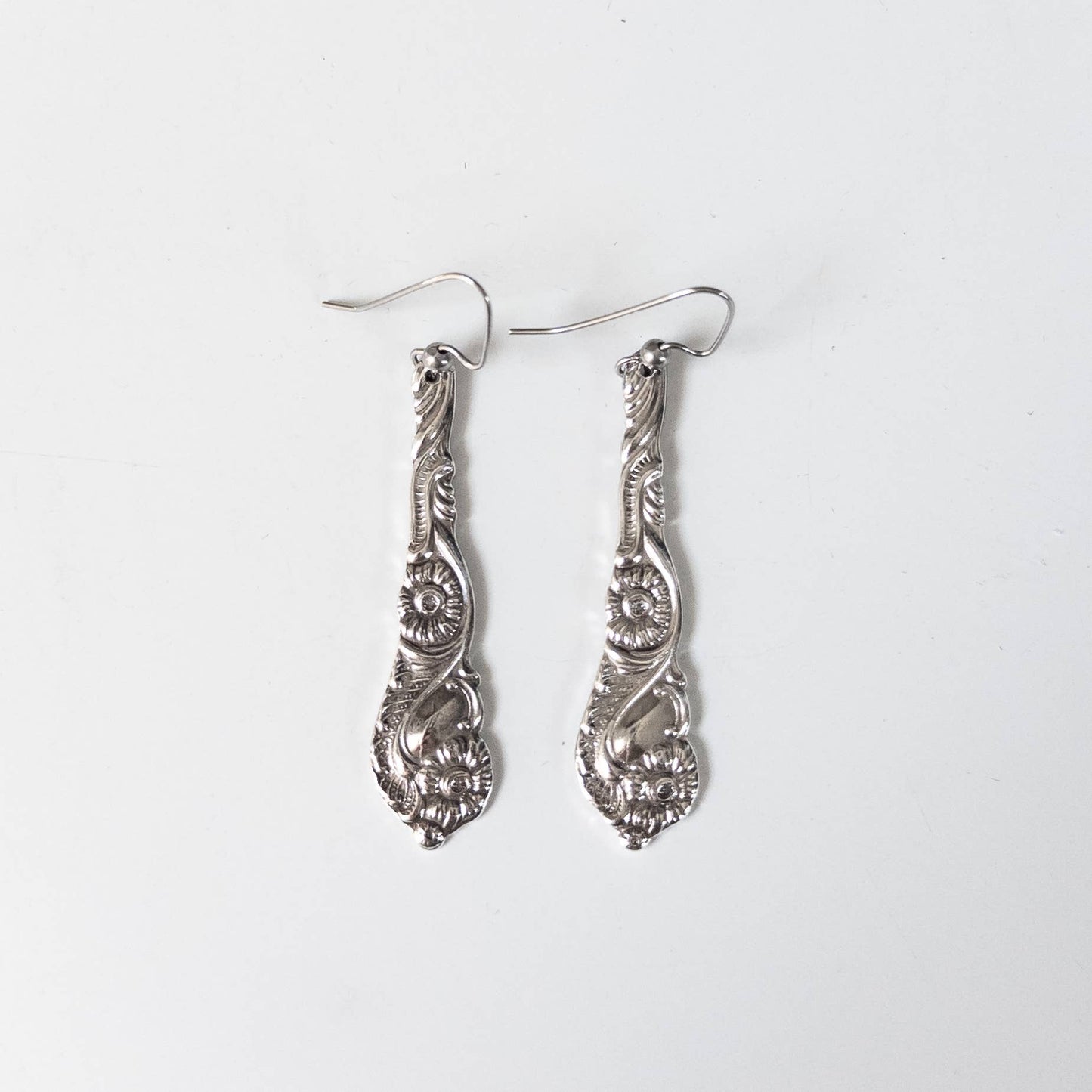 Ornate Spoon Handle Earrings