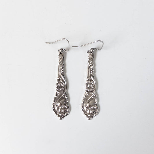 Ornate Spoon Handle Earrings