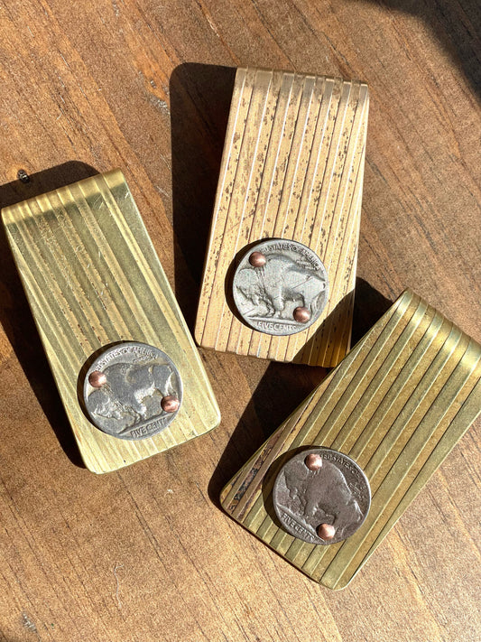 Buffalo Nickel Money Clip