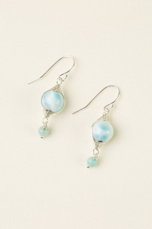 Sanctuary Larimar Herringbone Earrings