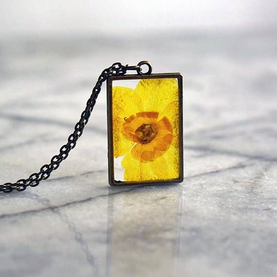 March Birth Flower Necklace