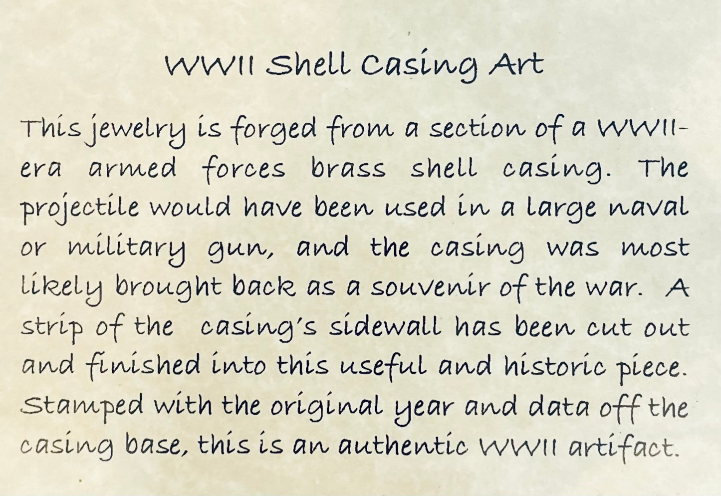 WWII Shell Casing Money Clips (w/o coin)
