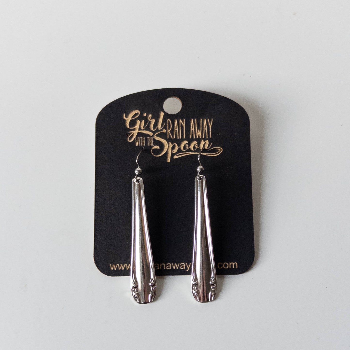 Precious Mirror Spoon Handle Earrings