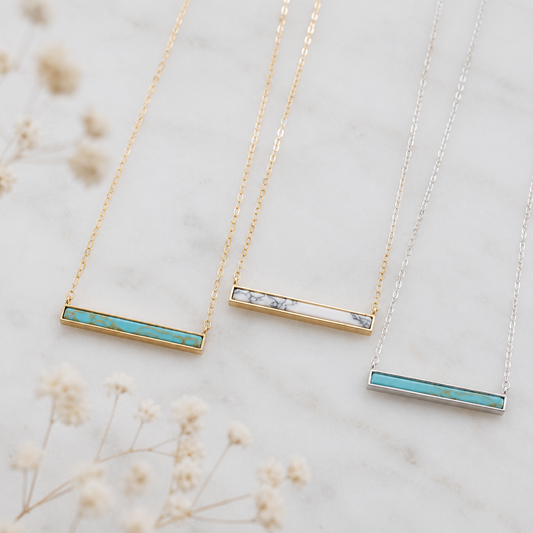 Turquoise/ White Turquoise Necklace