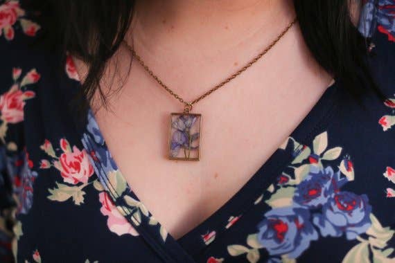 February Birth Flower Necklace