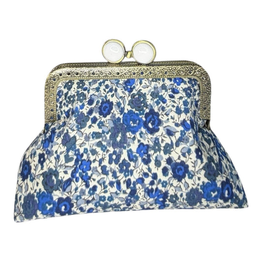 Mini Clutch Coin Purse - Emma Blue