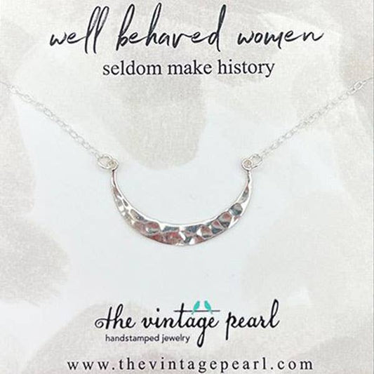 Well Behaved Women Necklace (sterling silver)