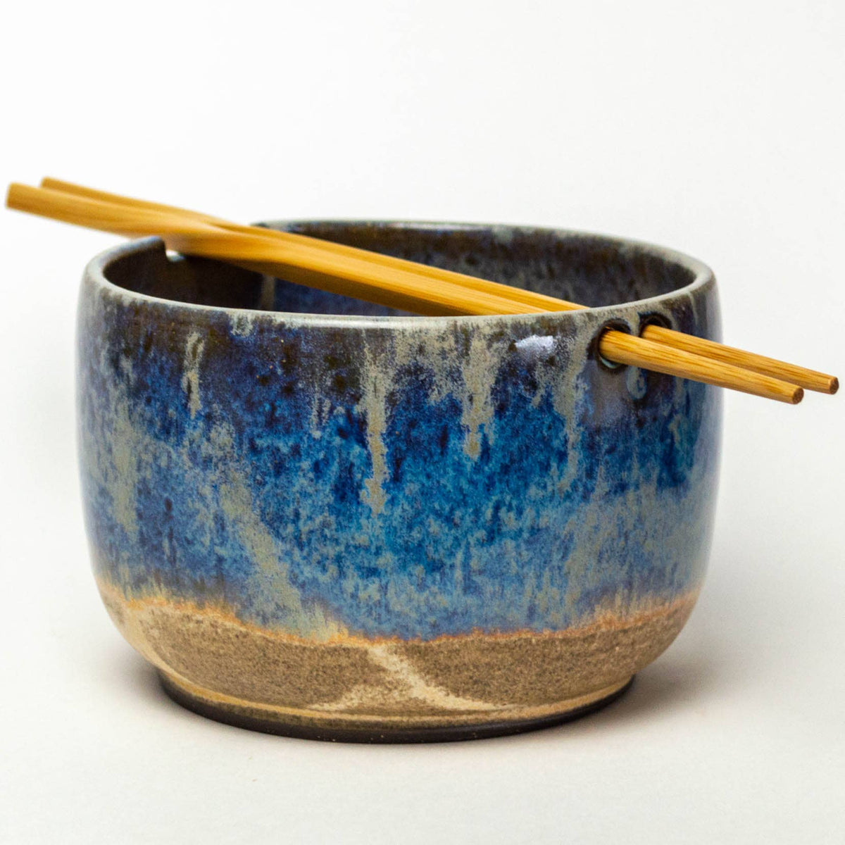 Handmade Stoneware Clay Rice/Noodle Bowl