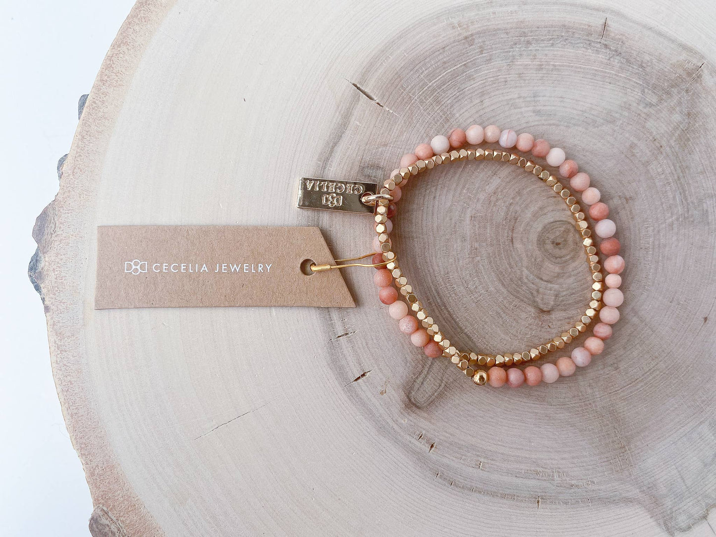 Gemstone Double Wrap Bracelet