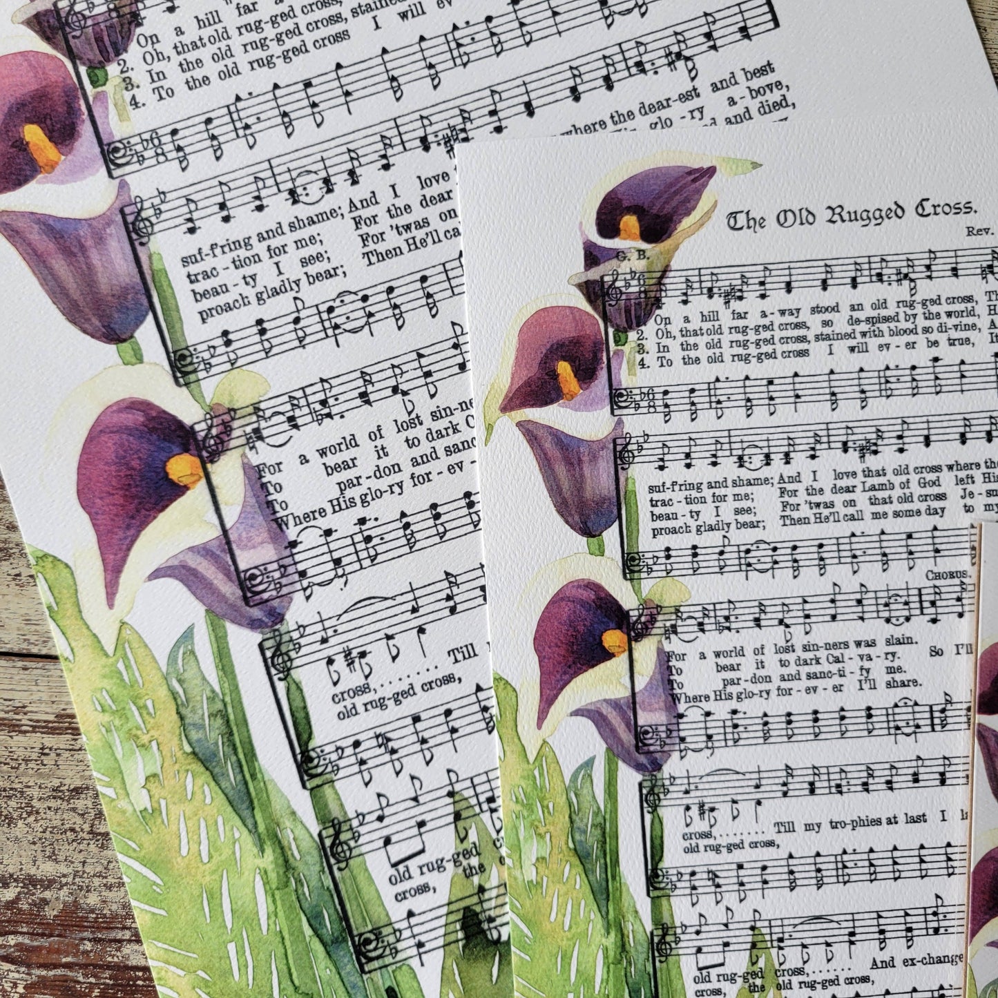 "The Old Rugged Cross" Hymn Art Print